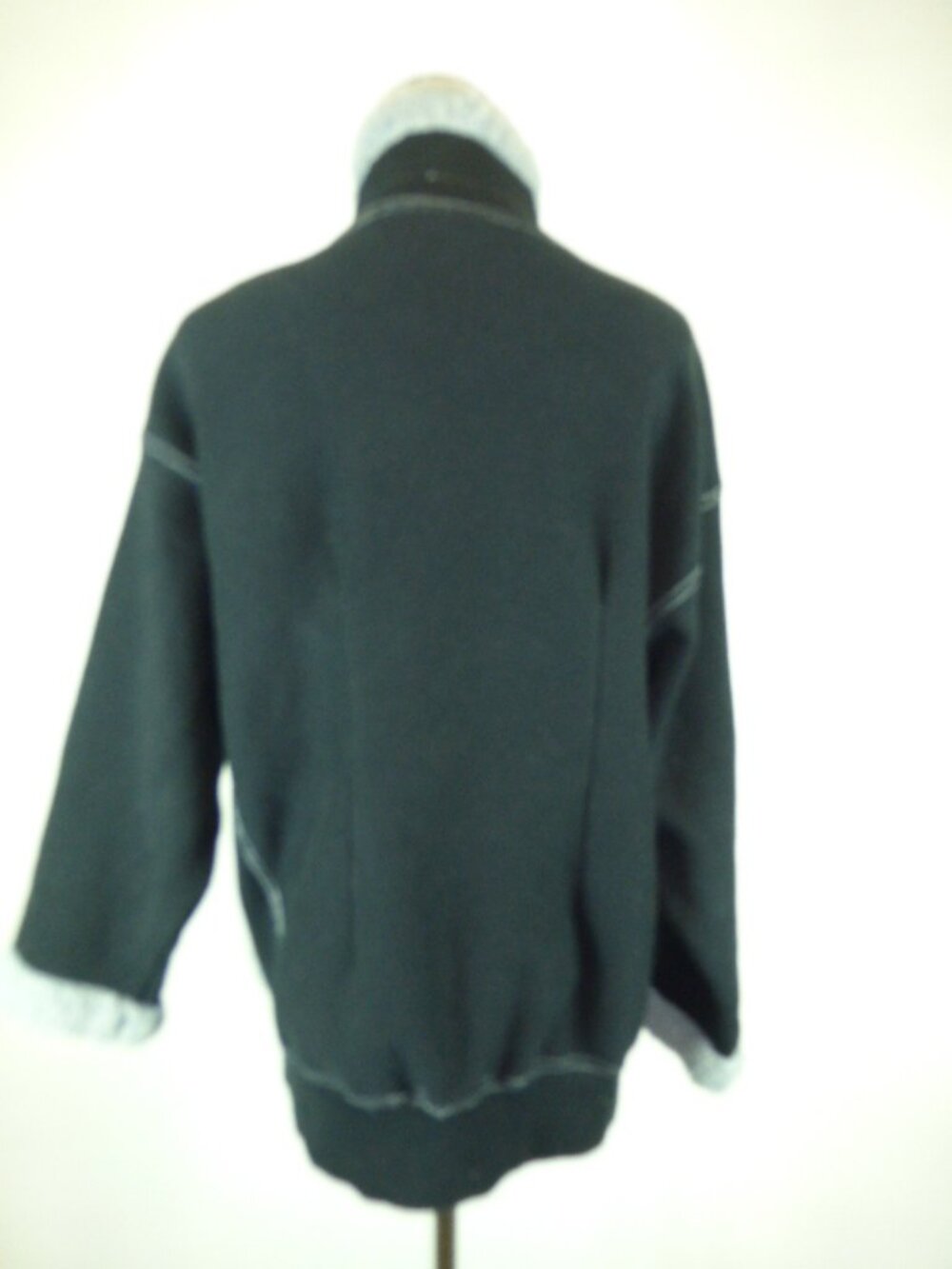 Vintage JANICE MCCARTY jacket S M L one size faux fur fleece sherpa hippie - Picture 4 of 4